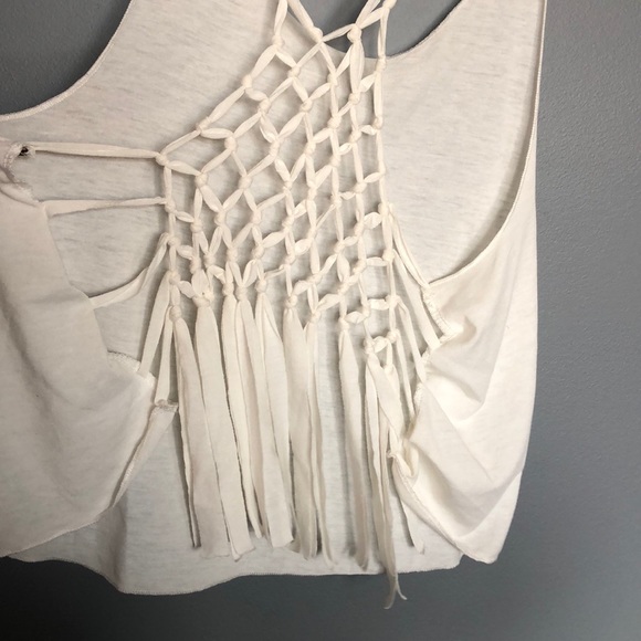 Poof! Super Cool White/OffWhite Tank, Size Small - Picture 4 of 8